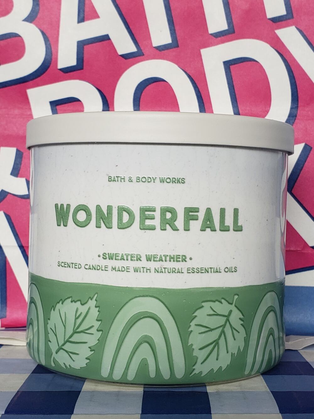 BBW Wonderfall - Sweater Weather Large 3 Wick Candle Home Fragrance Decor